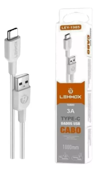 Cabo Tipo-C Turbo Lehmox LEY-1985 3A 1M