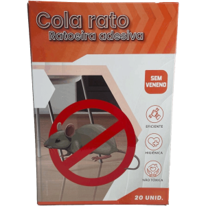 Cola Pega Rato 17 x 25CM Caixa com 20 Unidades